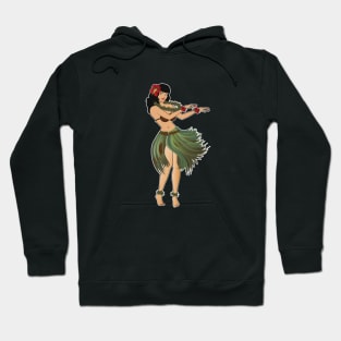 Beautiful Hula Girl Dancing the Hula Hoodie